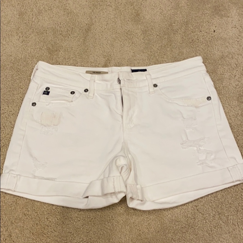 Ag the Haley white shorts